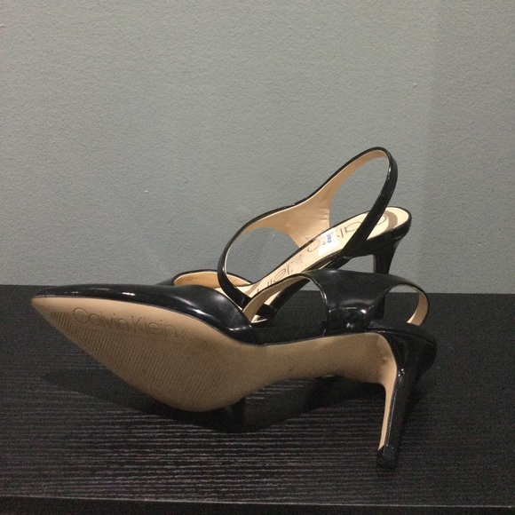 Calvin Klein Black Heels with Ankle Strap - Picture 6 of 7